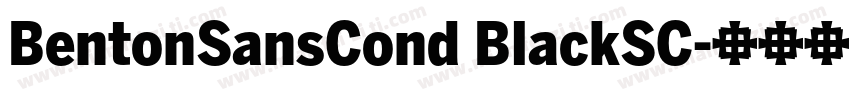 BentonSansCond BlackSC字体转换